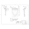 TOTO Warmlet S (heated toilet seat), pastel ivory, length 51.3 x width 40.7 cm, for professionals...