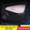 For Volkswagen ID.7 2026 - 2026 Car Door Anti Kick Pad Glove Box Protection Sticker Interior Carbon Fiber Scratch Resistant Film