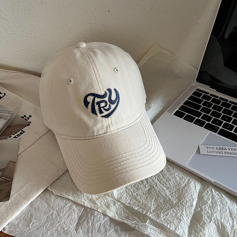 Japanese Spring and Summer Students' Letter Embroidered Baseball Cap Korean Version Men and Women Casual Shopping Couple Trendy Baseball Cap