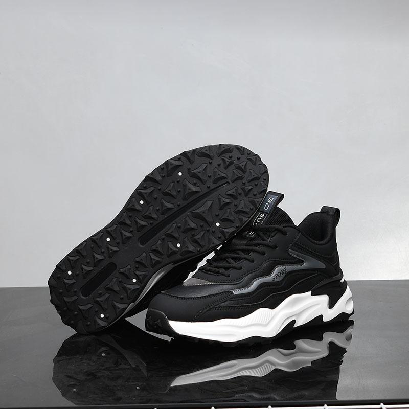 Scarpe da ginnastica con plateau primavera nuove nere casual scarpe ins rialzo dad shoes scarpe alla moda