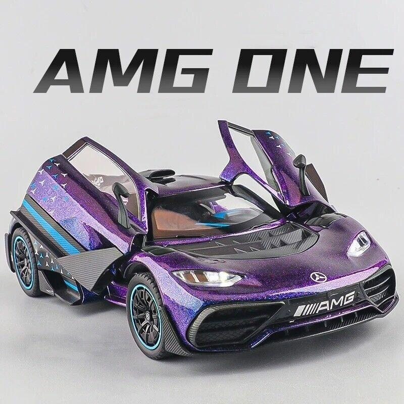 1/24 Mercedes Benz AMG ONE Diecast Model Car Toy Sound&Light Collectible Gift
