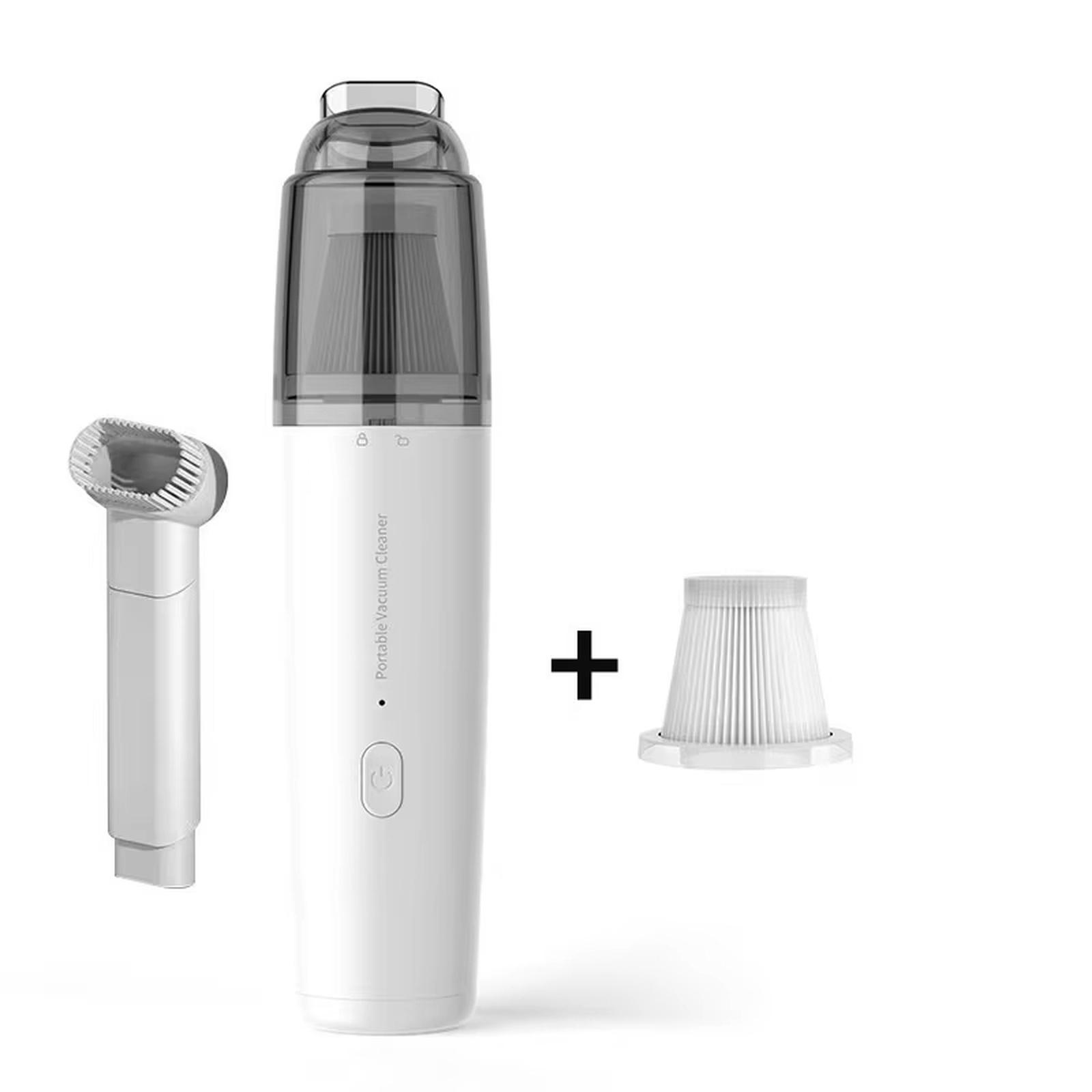 

Cordless Handheld Vacuum Cleaner Rechargeable High Power Dust Collector for Home Car Mite Removal one size белый