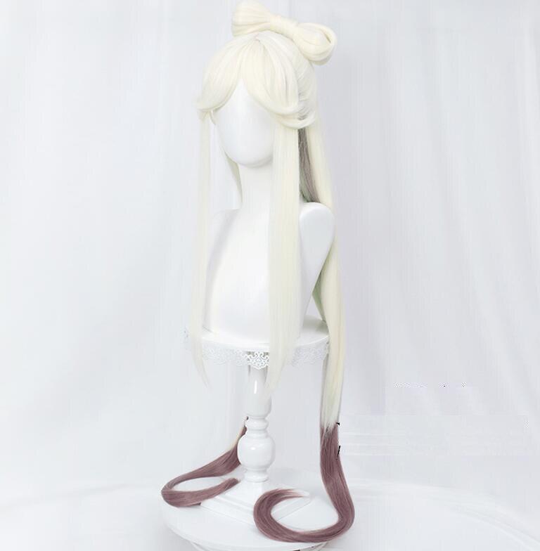 

Аниме игра 120 см Genshin Impact косплей Ningguang парик Genshin Impact Ning Guang длинные синтетические волосы женские парики 120cm бежевый