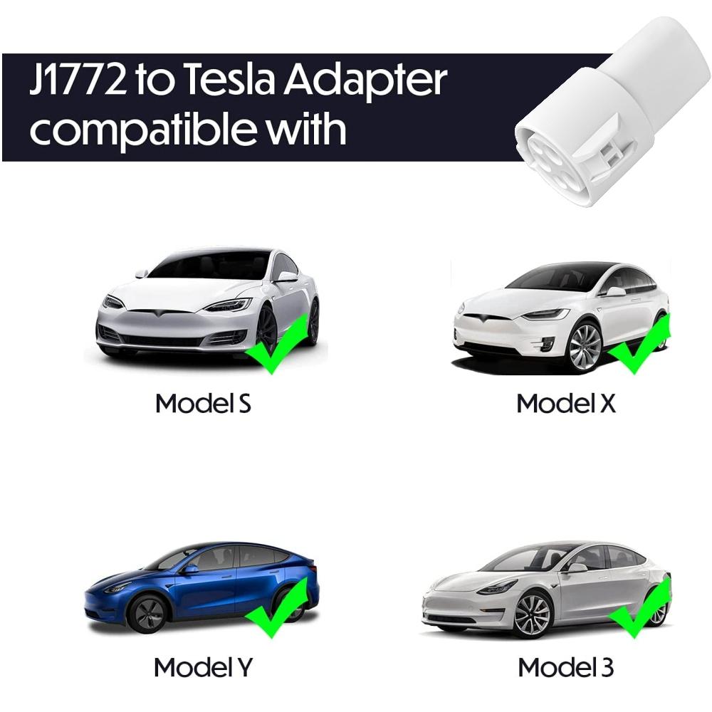 

Адаптер зарядки электромобиля Type1 J1772 для Tesla для разъема зарядного устройства EVSE Conversion Gun для модели XY 3 Type1 to Tesla