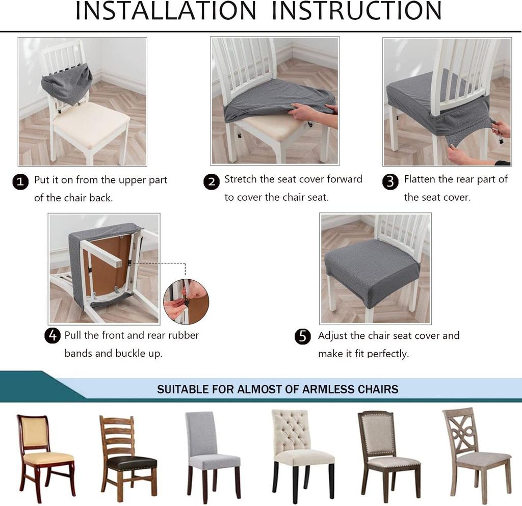 Slip Cover Stretchable Home Protective Cover Seat Covers Washable Banquet Cover For Wedding Reception Home Decoration Formal