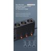 171W Car Charger Adapter 9 In 1 Socket Splitter PD30W/QC 3.0 Independent Switches 12V/24V DC Outlet