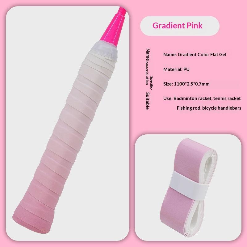 Non-slip Gradient Color Sport Racket Overgrip Sweat Absorbent Durable Grip Tape for Tennis Badminton Training