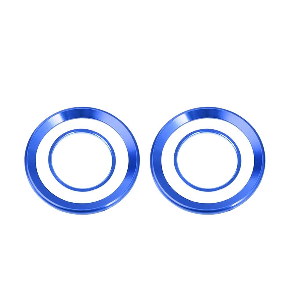 4PCS For MG ZS Air Outlet Cover Car-styling Interior Parts Circle Mouldings Chrome AC Frame Trim Decoration Accessories Auto