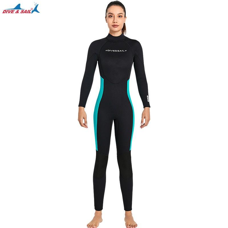 

Diving Suit 3MM Long-sleeved One-piece Thermal US Version Large Size Snorkeling Surfing Cold-proof Wet L