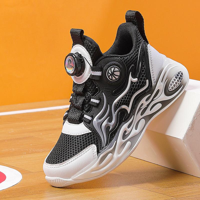 

Children s basketball shoes mesh breathable spring new boys sports shoes medium and older children s casual soft-soled student running shoes 40/inner length 25.7cm