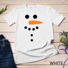 Christmas Xmas Funny Snowunisex Snow Unisex Face Snows Raglan Baseball Unisex T Shirt