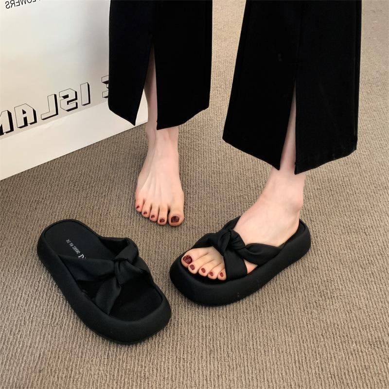 

Крутые шлепанцы для женщин Летние полушлепанцы Универсальная пляжная обувь 40 чёрный