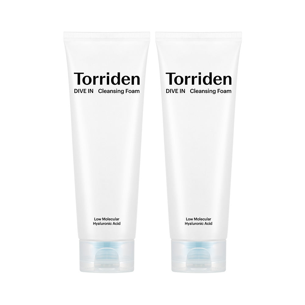 Torriden Dive In Low Molecular Hyaluronic Acid Cleansing Foam 150ml (1+1, 300ml Total)