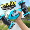Rc Drift Car With Music Led Lights 2.4g Gesture Radio Remote Control Spray Stunt Car 360° Rotating Climbing Car Toys Gift