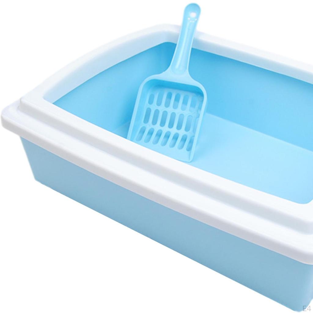 Cat Litter Bedpan for All Kinds of Sturdy Splashproof Easy To Clean Durable High Sided