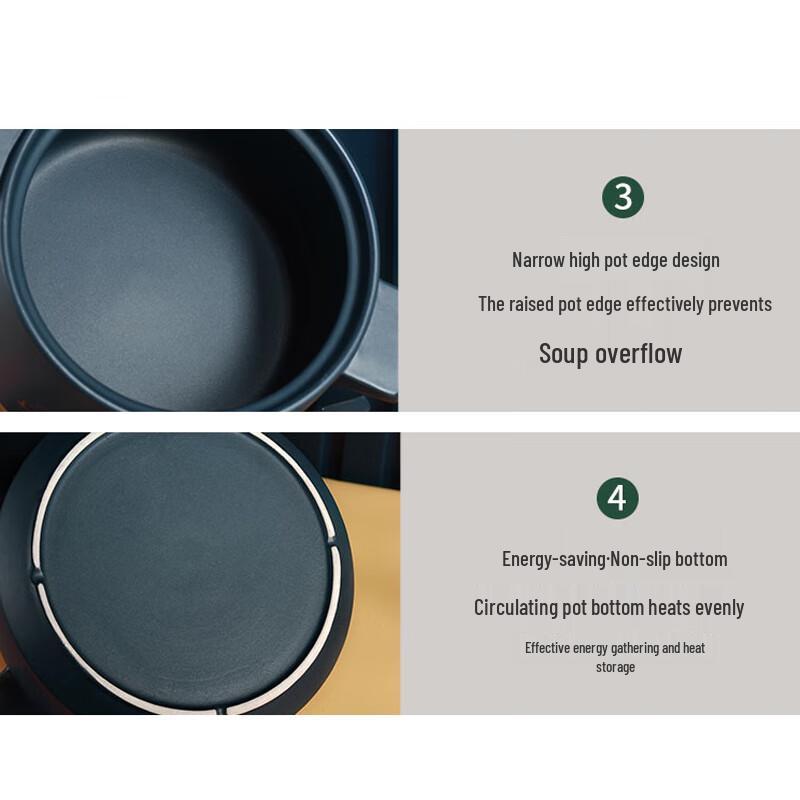 FATTBAO Dry Burn Casserole Pot