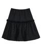 Taibseobiseu Quilted Ruffled Skirt [Black]