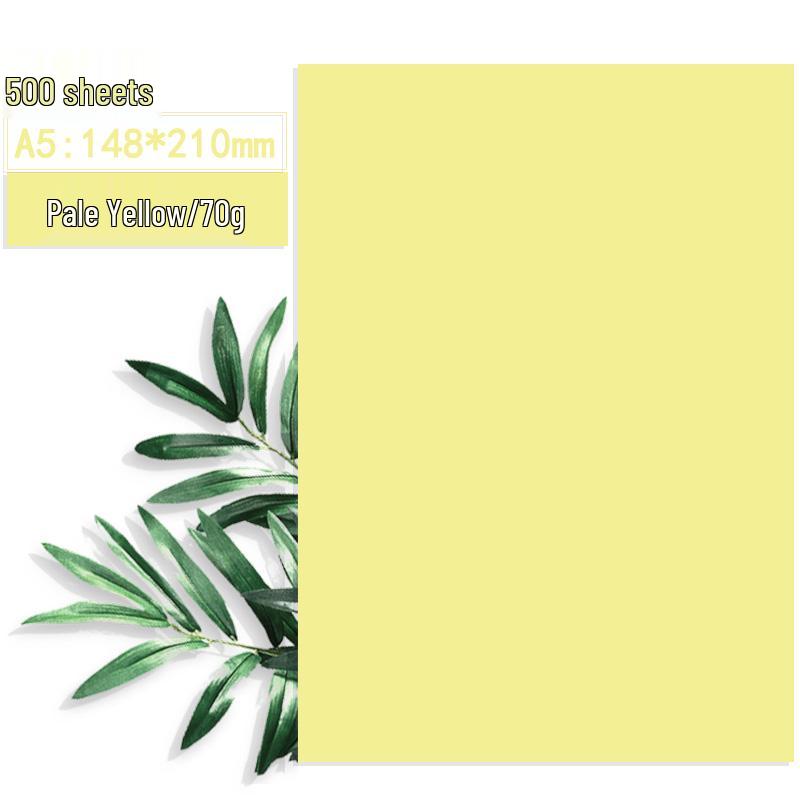 

500 Sheets of A5 Colored Paper for Children s Crafts and Printing