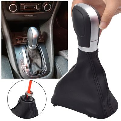 Automatische Getriebekopf Schaltknauf Hebelabdeckung Staubschutz für VW Golf 6 Jetta MK6 EOS