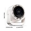 Quiet Powerful Fan Digital Display Fan 4000mAh Battery Fan ABS Texture Suitable for Bedroom Office and School Use