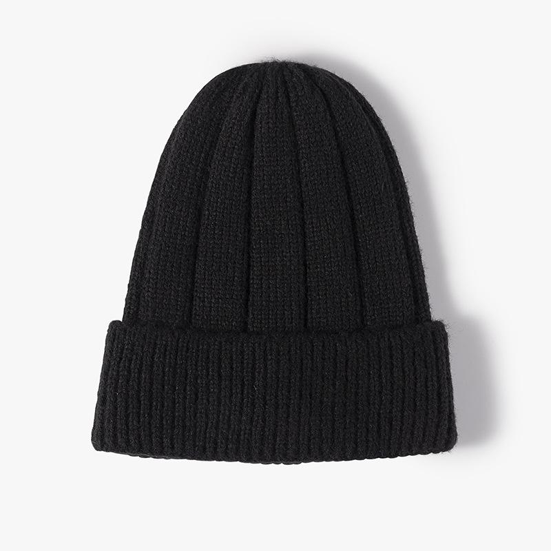 Men's Knitted Ear Protection Earmuffs Cap Knitted Hat Custom Beanie Logo Jacquard Print Beanie Warm Beanie for Women