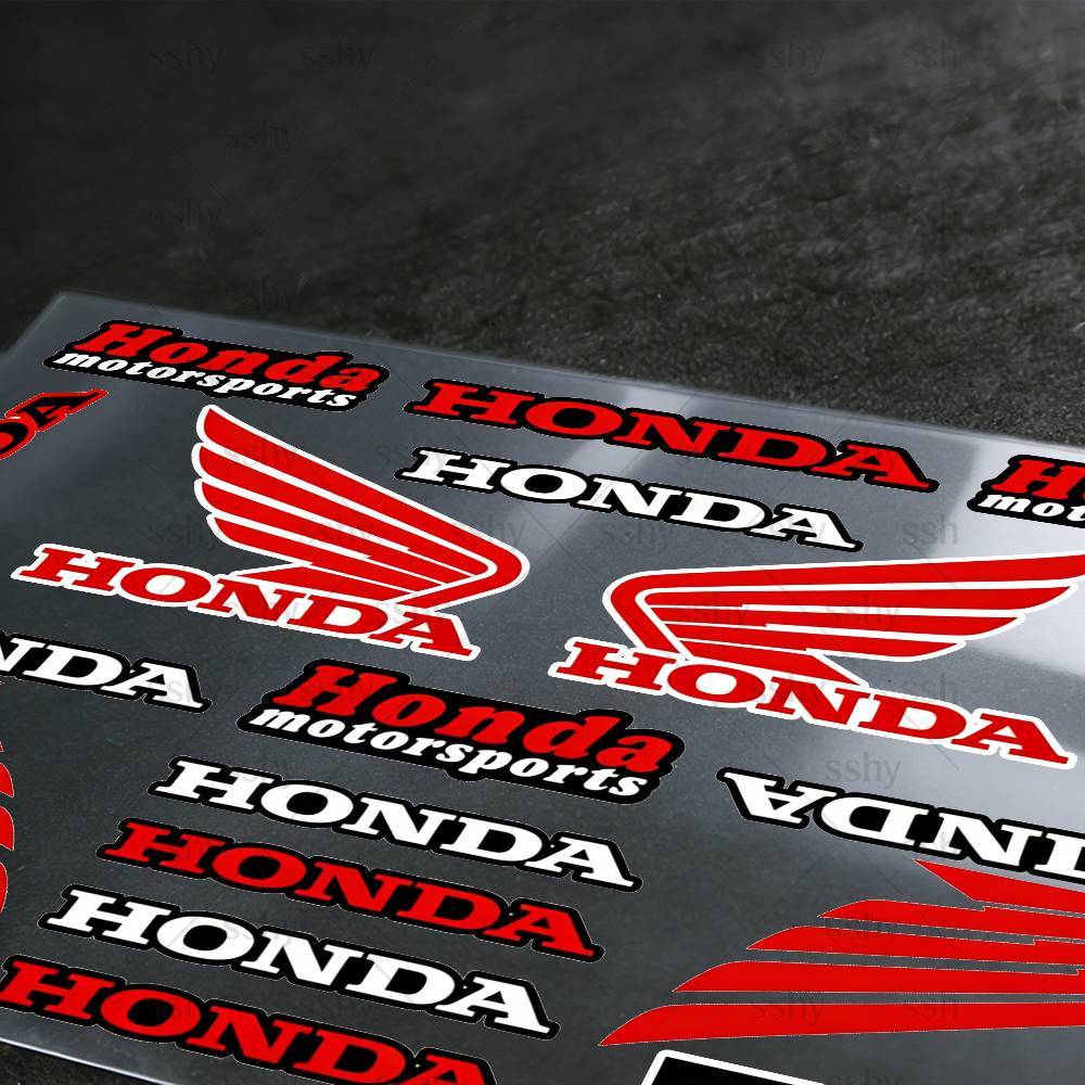 For HONDA Stickers Moto Sticker Auto Body Bumper Windows Motorcycle Laptop Walls Vinyl Decal Car Tuning Accessories VF7
