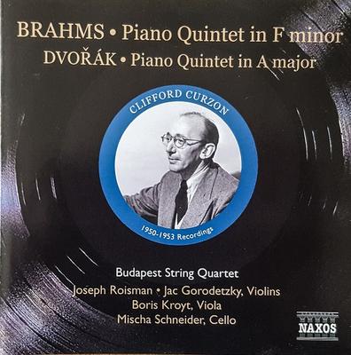 CD JOHANNES BRAHMS, ANTONÍN DVOŘÁK, CL - Piano Quintet In F Minor / Piano Qu 8110307 Naxos 2005 Europe Classical Used