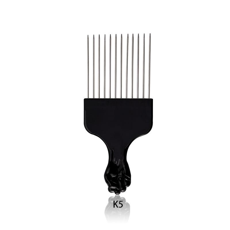 Graffiti Print Steel Needle Styling Comb with Pointed Tail