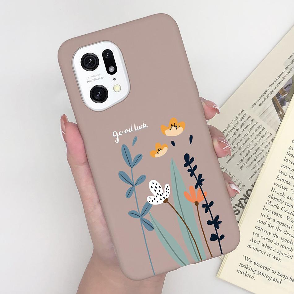 Für Oppo Find X5 Pro Lite Handyhülle Schmetterling Mattes Silikon Stoßfest Schwarze Abdeckung Für Oppo FindX5 X5Pro X5Lite Funda Coque