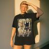 Hilary Duff Y2K Bootleg Konzert T-Shirt für Erwachsene Unisex Harajuku T-Shirt Damen