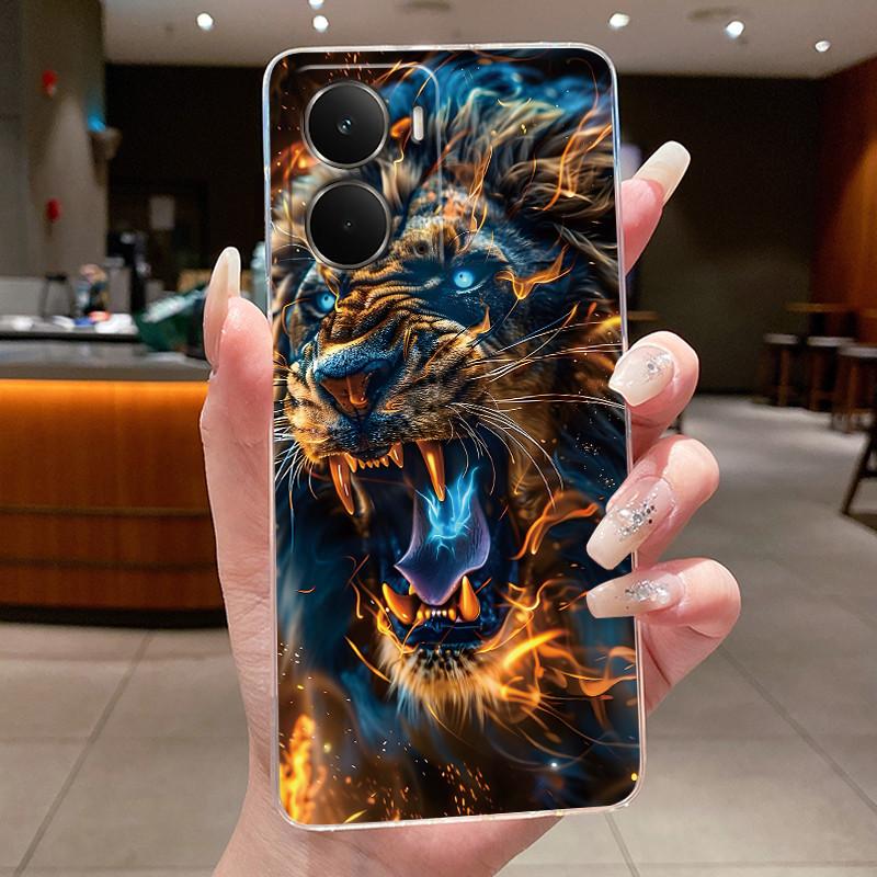 Phone Casing For Realme P3 5G Back Cover Luxury Dragon Cute Cool Boys Girls Flowers Patterns Transparent Soft Silicone TPU Case