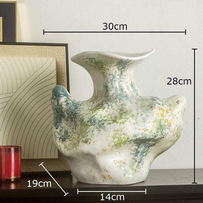 

Creative Painted Ceramic Vase Irregular Flower Pots Table Decoration Flowers Arrangement Floral Vases Room Aesthetic Decor