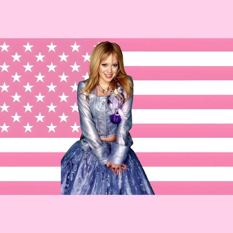 Pink American flag tapestry 75x100