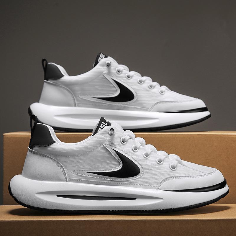 Men's Breathable Ice Silk Mesh Shoes - Trendy, Versatile, Soft Sole Casual Sneakers