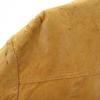 Vintage 70s Decathlon Leather Jacket 44 Camel IDEAL Zip Blouson Men's Used