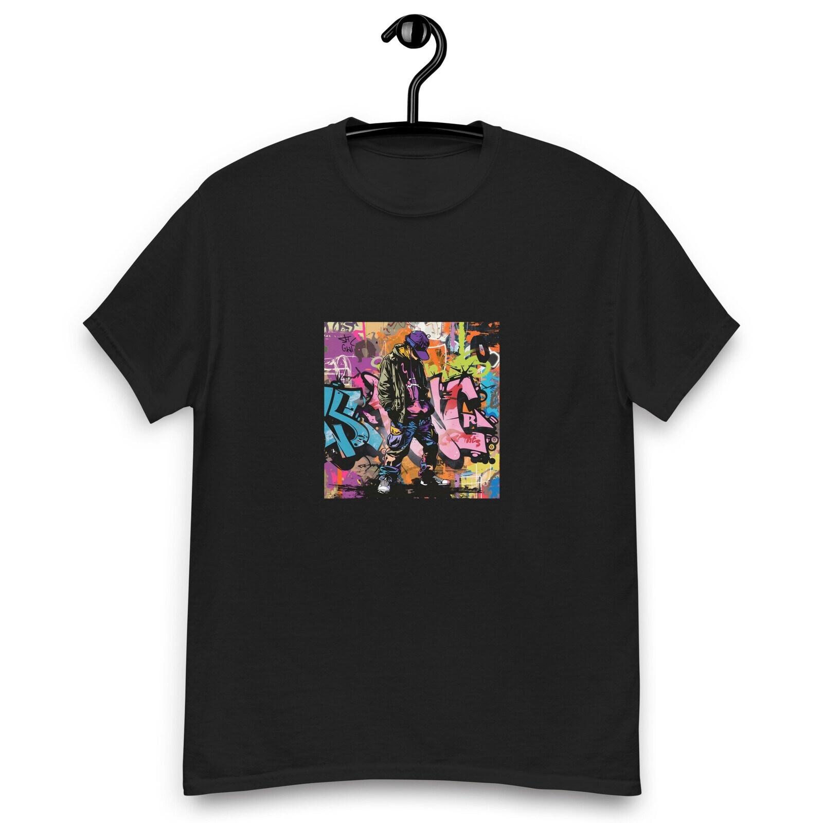 graffiti glamour couture tee, custom graffiti t shirt S