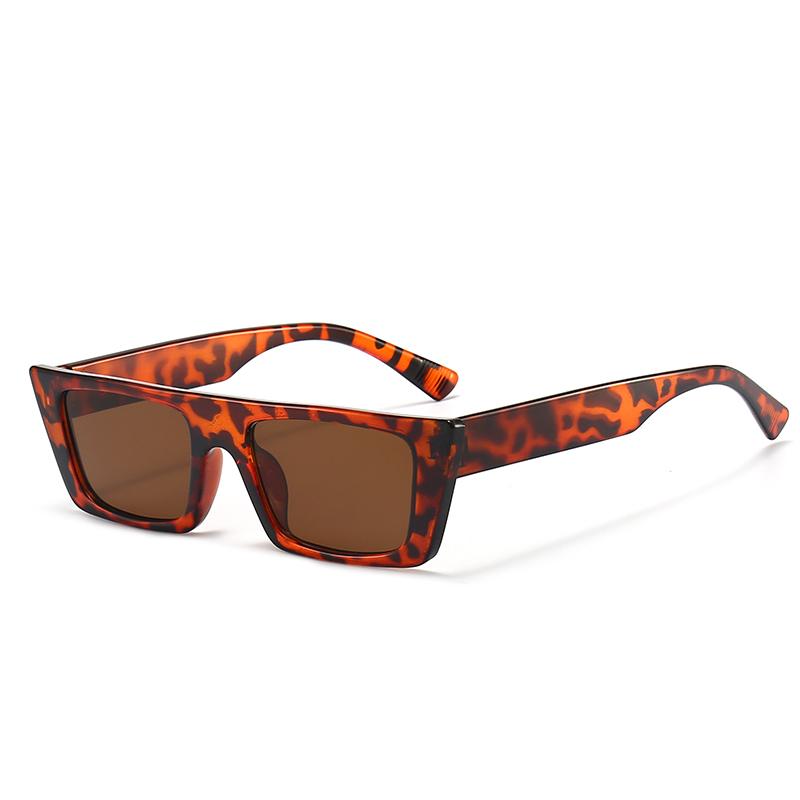 Vintage Fashion Colorful Square Sun Glasses Women Men Small Fresh Brand Designer Sunglasses Beach Travel Female Male Eyeglasses