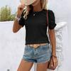 Summer Women's New Round Neck Fashion Short Sleeved Top