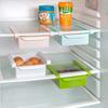 2Pcs Durable ABS Storage Rack Sliding Kitchen Refrigerator Fridge Shelf Holder Storage Box Home Supplies