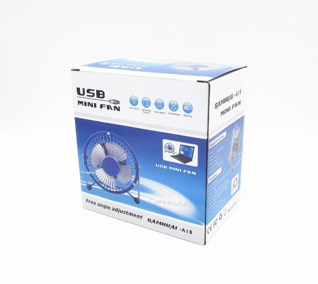 ZOMTOP Mini Desk USB 4 Powerful Aluminum Adjustable Angle Fan, Rechargeable, Ultra-Small, Portable, Blades, 360°