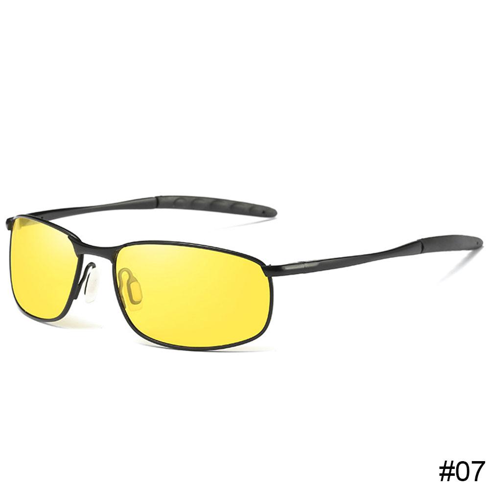 Men Metallic Polarized Metal Sunglasses Male Square Frame Classic Driving Shades Sun glasses