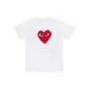 Comme des Garçons PLAY (WMNS) COMME Des GARCONS PLAY Double Sided Short Sleeves Tee 'White' Women's AZ-T221-051-1