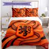 Netherlands Football Printed Bedding 3 Piece Set Cozy Breathable Bed Cover Set as Housewarming Holiday Gift