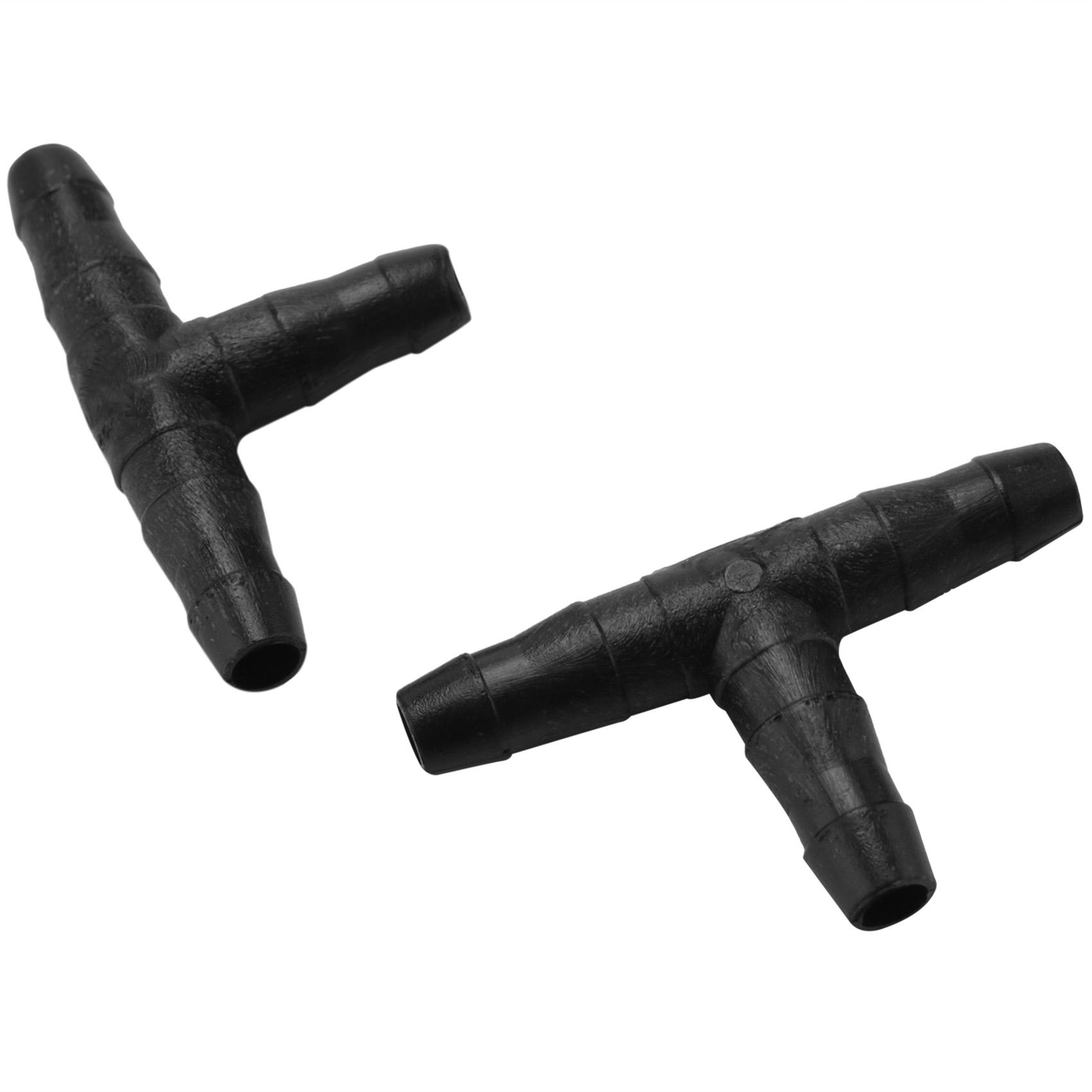

M-Modern-200Pcs 1/4 Inch Universal Barbed Tee Fittings, Drip Irrigation Barbed Connectors For 1/4 Inch Water Hose Connectors чорний