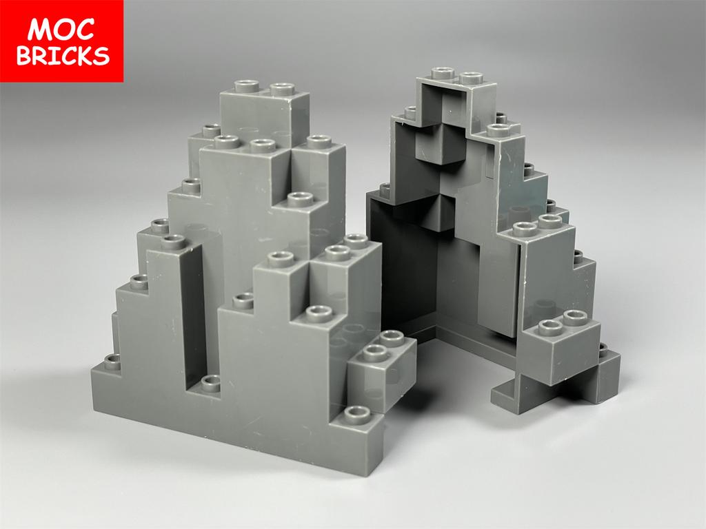 MOC Blocks Luminous Wolf Drawbridge Bridge Rock Panel Rockery Mountain DO IT YOURSELF City Street View Adventurer Movie Model Children Playthings
