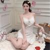 Ice Silk Summer Nightgown For Women Breathable Sleeveless Sleepwear Home Comfort