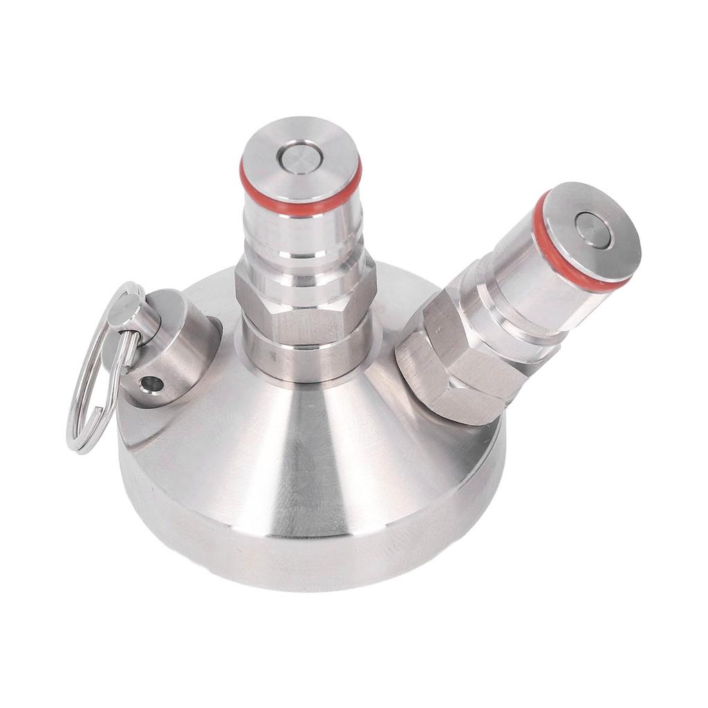 Mini Keg Dispenser Pivo Kohout Dvojitý Kulový Zámek Nerezová Ocel s Hadicí Náhradní Těsnicí Kroužek