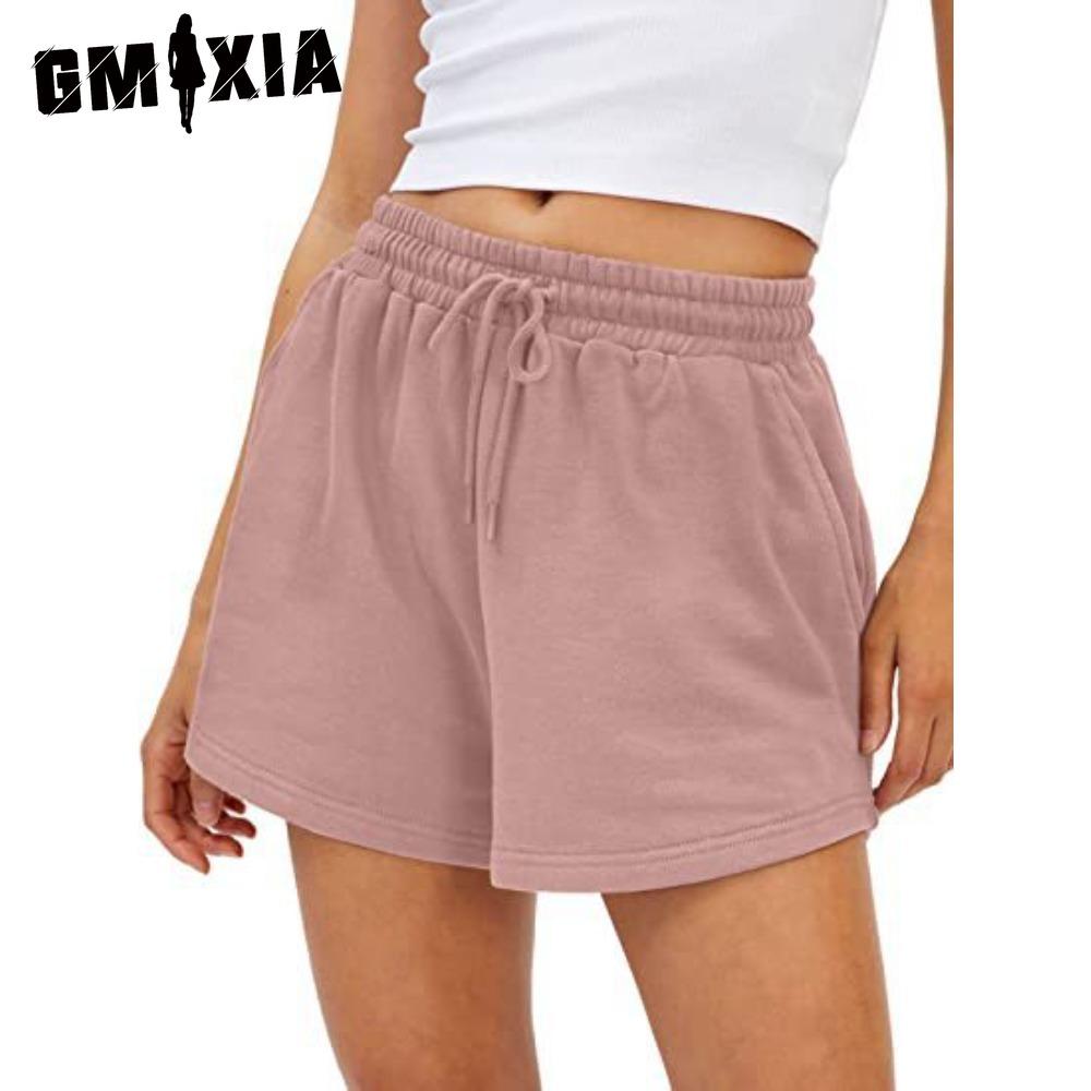 GMXIA Women's Fashion Casual Solid Color Print Pants & Capris