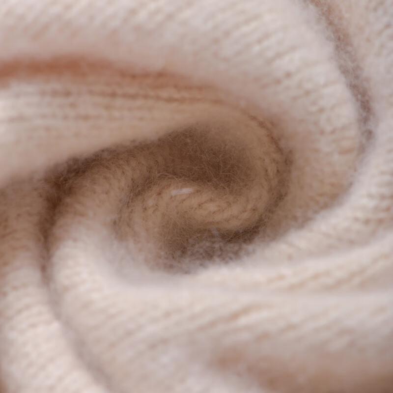 Fanzhen Women's 100% Wool Thick Knit Stand Collar Cardigan