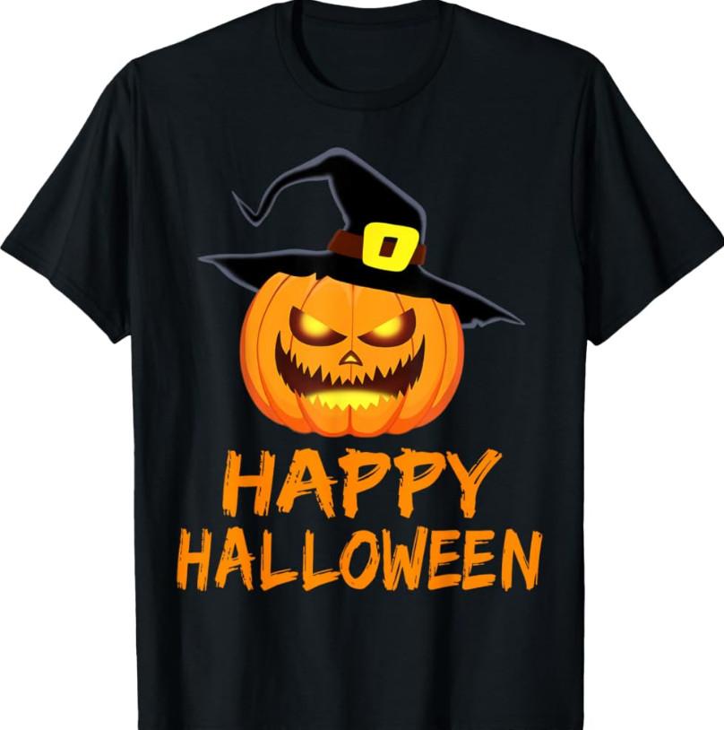 Classic Halloween Horror Pumpkin full size t-shirt Unisex SEG_1066